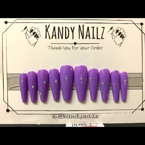 Hand Crafted Other - “Purple Daze” 💜 Custom Press-On Nails 💅🏼✨